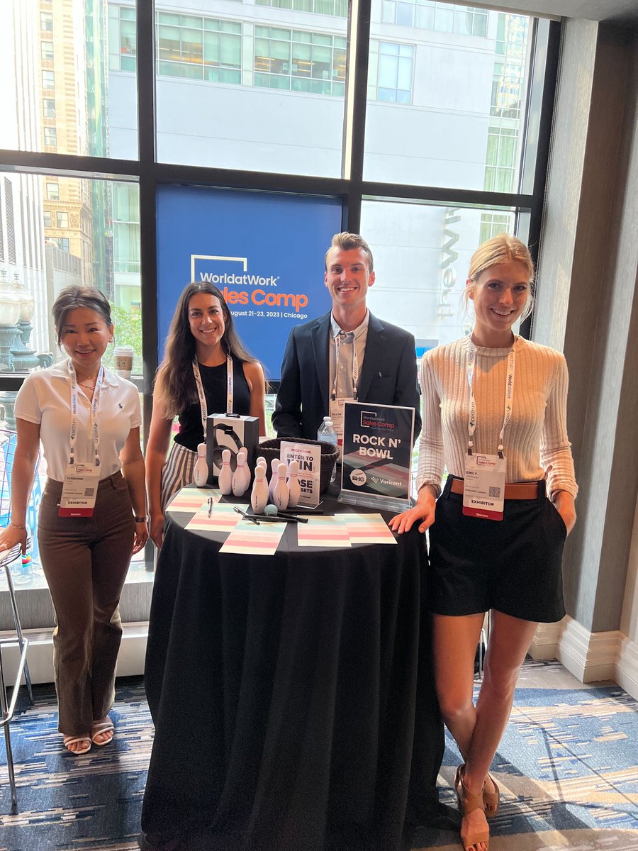 ThisIsVaricent's tweet image. Day 1 at @WorldatWork #SalesComp23! Meet the Varicent team as we share strategies to build, amplify &amp;amp; execute your go-to-market strategy!

Don&apos;t forget to join our Chief Analytics Officer&apos;s session tomorrow at 1:30PM - Applying Predictive Analytics &amp;amp; AI to Drive Sales Success.