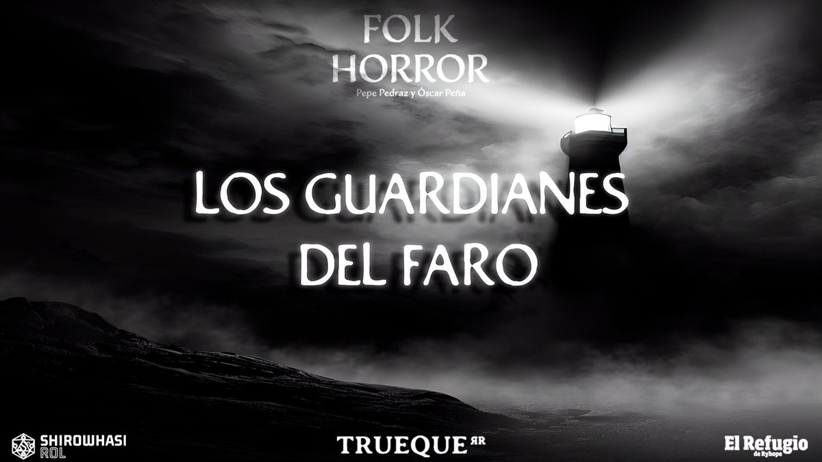 shirowhasi90's tweet photo. ¡¡Muchachada Rolera!! 🚨   

¡MIÉRCOLES a las 21:30🕤vuelve @WolferRol 
al canal!

Y además vuelve #FolkHorror de @elrefugioedit y más concretamente un escenario muy especial para 2 jugadores, sin figura del Horror:

"Los guardianes del faro" de @pepepedraz y @IzanurOscar. https://t.co/FmMmPX27bm