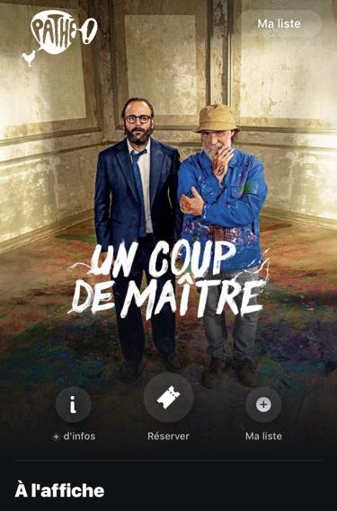 RBezancon's tweet image. Mercredi prochain « Un coup de maître » sera toujours à l’affiche sur plus de 250 copies en France ✊💪 un peu de feelgood pour ceux qui rentrent de vacances et qui dépriment;) 😎