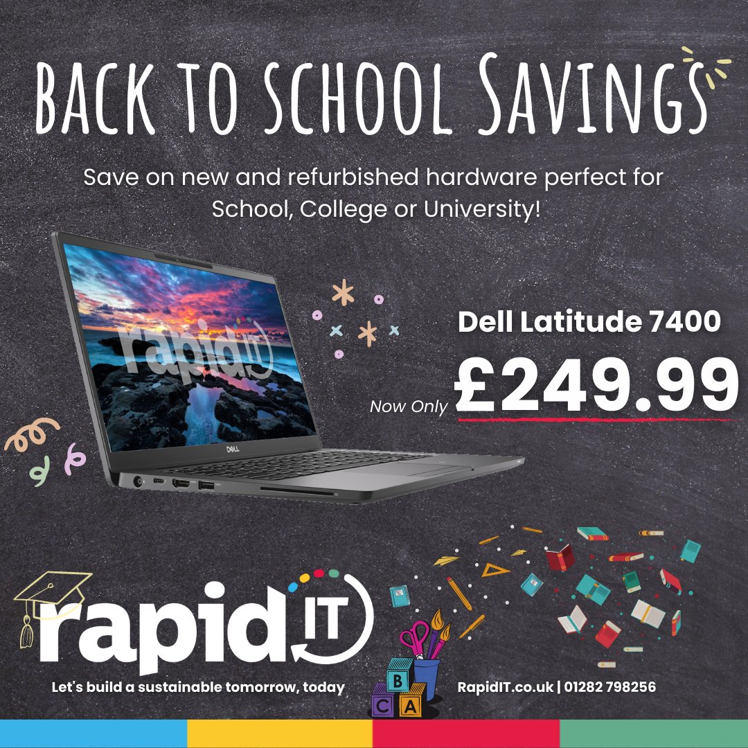 🎓 Head back to school, college or university with one of our discounted new or refurbished hardware offers. We have a large range of laptops, computers and peripherals available - we can also assist with sourcing any hardware required!

CLICK TO SHOP: shorturl.at/twxO6