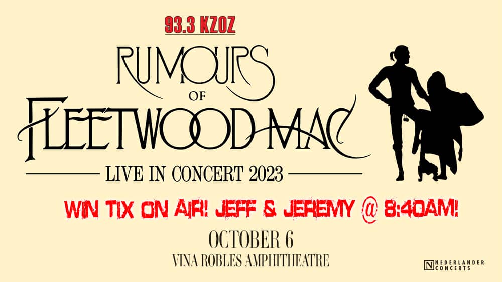 Win your Rumours of Fleetwood Mac tix with Jeff &amp; Jeremy at 8:40a all week! kzoz.com/2023/08/11/93-…