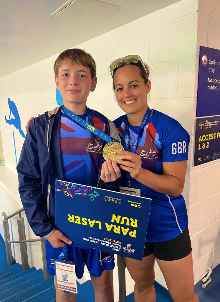 NicJRowley's tweet image. *HISTORY MAKERS*
1️⃣st GB Para @PentathlonGB athletes compete @WorldPentathlon World Para LaserRun Championships brining home 3x🥇, 2x🥈
Immensely proud of our UK Parapent Team funded by @LJMUImpact supported by @PentathlonGB to build strong foundations towards multi-Para sport