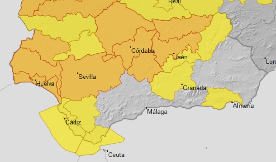 🔴 <a href="/AEMET_Esp/">AEMET</a> activa mañana el aviso naranja por calor en #Huelva, #Sevilla, #Córdoba y #Jaén 

☀ <a href="/E112Andalucia/">EMA 112</a> recuerda a la población una serie de recomendaciones para evitar situaciones de emergencia.  Amplía información en este enlace 👇
opgob.es/gejko2
