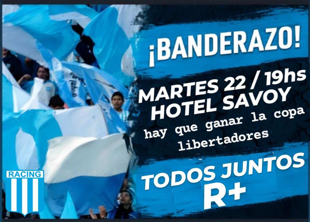 🩵🤍 BANDERAZO🤍🩵

👀¿A quién vemos ahí? 

Va a ser una fiesta, como siempre🔥

👉 No somos organizadores.