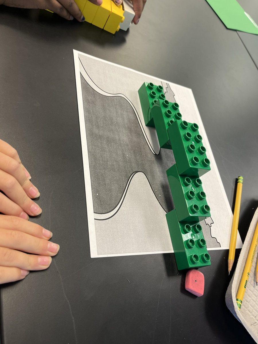 TruaxEduc's tweet photo. Designing and engineering bridges to go over the river. Connect to story Iggy Peck the Architect. @Tamikaknighton @linkingliteracy @WCE_HCS #STEMHenry https://t.co/a1sEAFyZSK