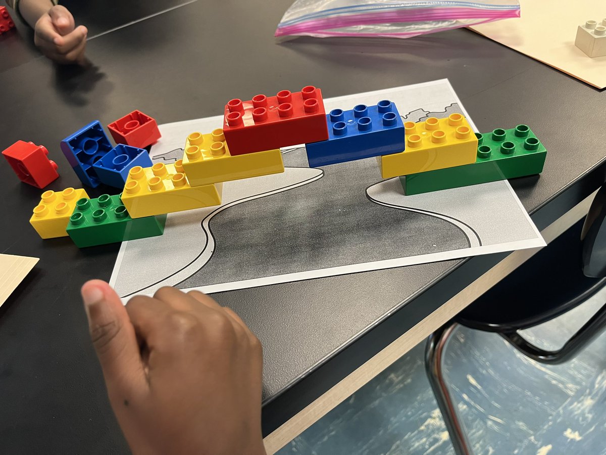 TruaxEduc's tweet photo. Designing and engineering bridges to go over the river. Connect to story Iggy Peck the Architect. @Tamikaknighton @linkingliteracy @WCE_HCS #STEMHenry https://t.co/a1sEAFyZSK