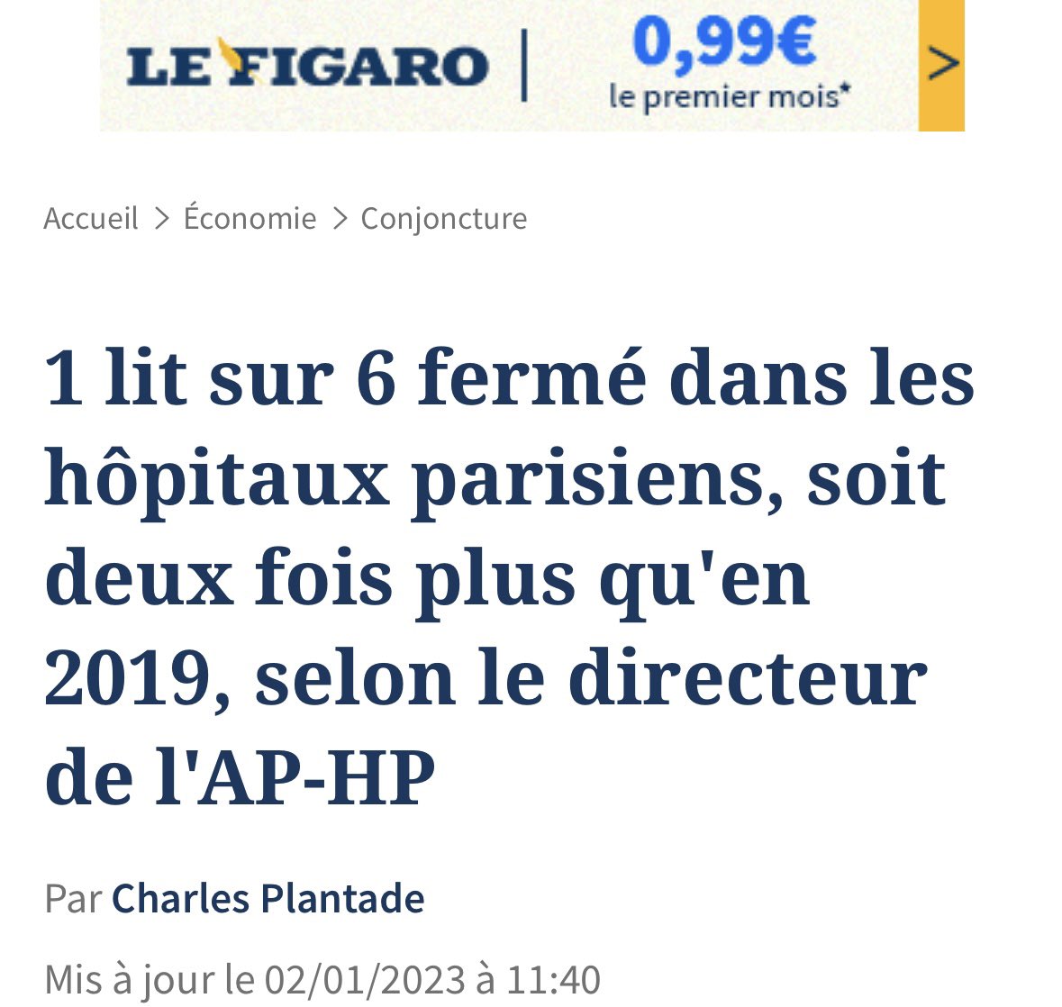 N’oublions jamais que le ministre de la Santé, le très covidiste #Rousseau, qui réfléchit à rendre à nouveau le #masque obligatoire, a organisé la fermeture de centaines de lits d’hôpitaux à la tête de l’ARS Île de France pendant le covid !

N’oublions pas !