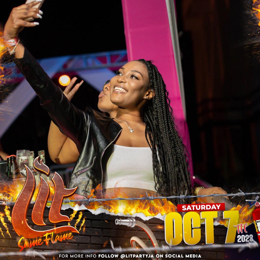 LitSameFlame's tweet photo. LIT: SAME FLAME is back on Saturday, October 7, 2023!🔥

Follow @litpartyja for all updates. More information coming soon!🔥

See you thereeee!👩🏾‍🚒🥳

#BONZEnt
#LitSameFlame https://t.co/d2SVbd17MN