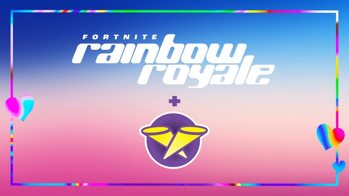 Fortnite's tweet photo. Turned on the Radio recently? 🌈

Tune into Rainbow Royale Radio and your ears will be blessed by music from Shea Coulee, Anjimile, SuperKnova, Ivy Sole, and more! https://t.co/VWDUNP6LvS