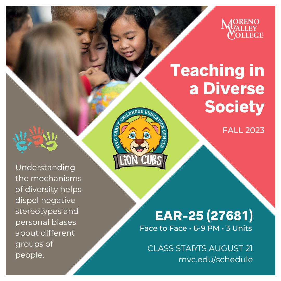 Dive into an adventure of self-discovery, fun interactions with kids and families, and celebrating uniqueness! Join us for EAR-25 this Fall, in-person from 6-9pm. Secure your spot at mvc.edu/schedule, class starts August 21.
.
<a href="/mvcece/">Cece </a> #ece #mvcollege