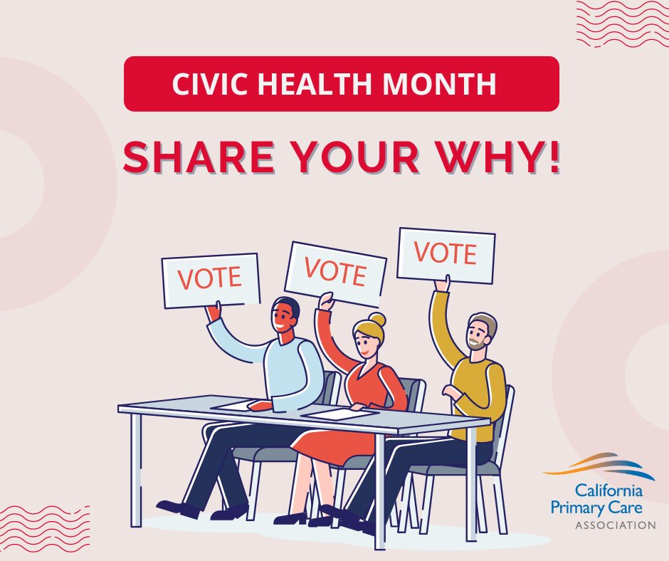 CPCA's tweet photo. There are countless reasons why voters cast their ballots.
For healthy communities. For access to food. For clean water.
What are some of the reasons that motivate you to vote?
#ShareYourWhy in the comments!
#CivicHealthMonth https://t.co/GLNWvVqk62
