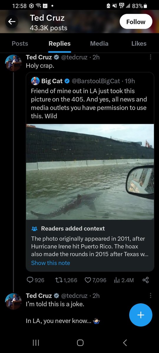 DrSturg's tweet photo. I think we just hit peak misinformation. Click to see the whole thing and yes, it's really commentary from a sitting senator's account. Screenshotted it myself. #DetectingDeception https://t.co/YhnoNXzKwr