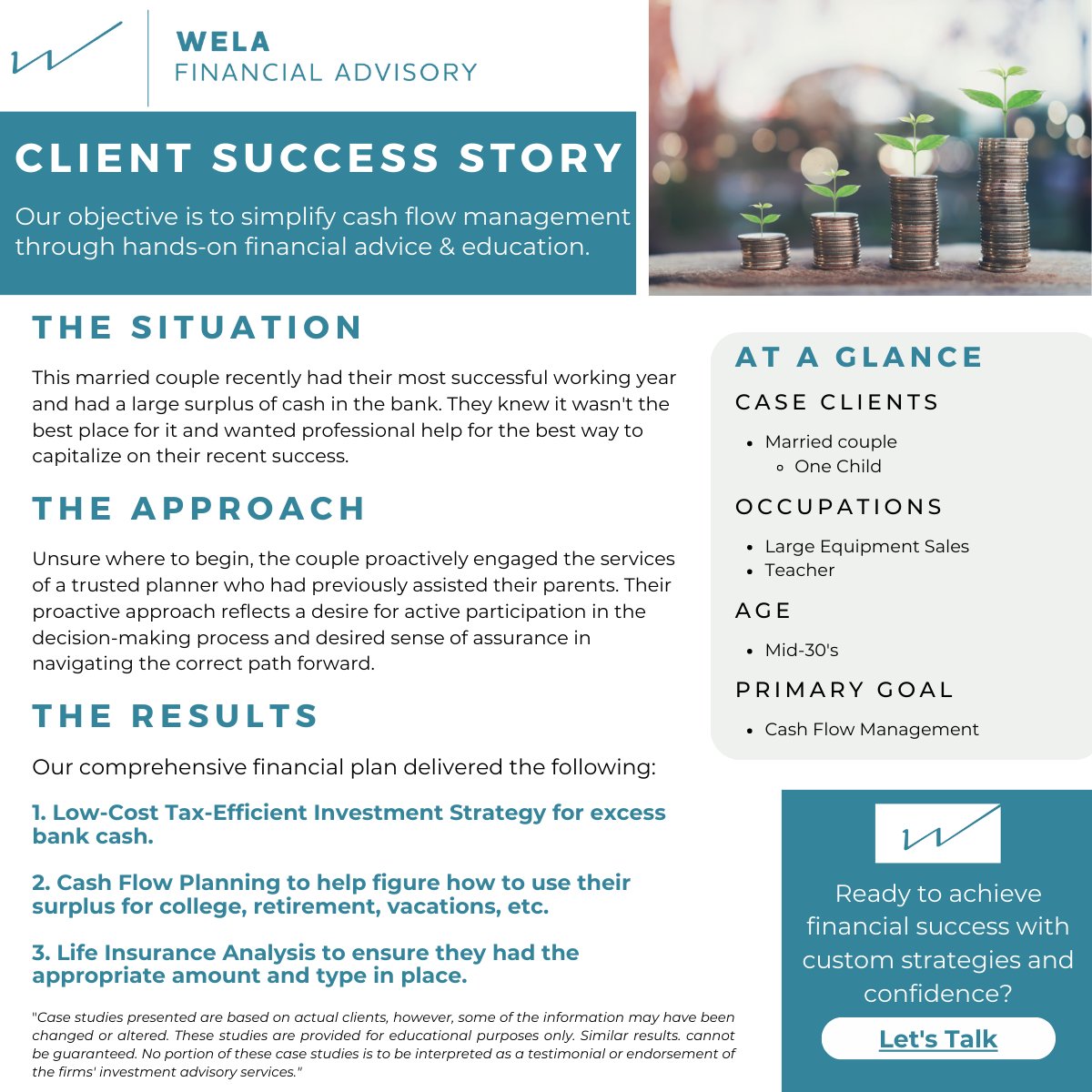 WelaFinancial's tweet photo. Witness the transformation of a couple who turned their cash flow woes into mastery. Let's conquer your financial goals together - one step at a time! #welafa #feeonlyadvisor

Ready to achieve financial success with custom strategies and confidence? https://t.co/CgAQ08t1HF https://t.co/SE23eMojWj