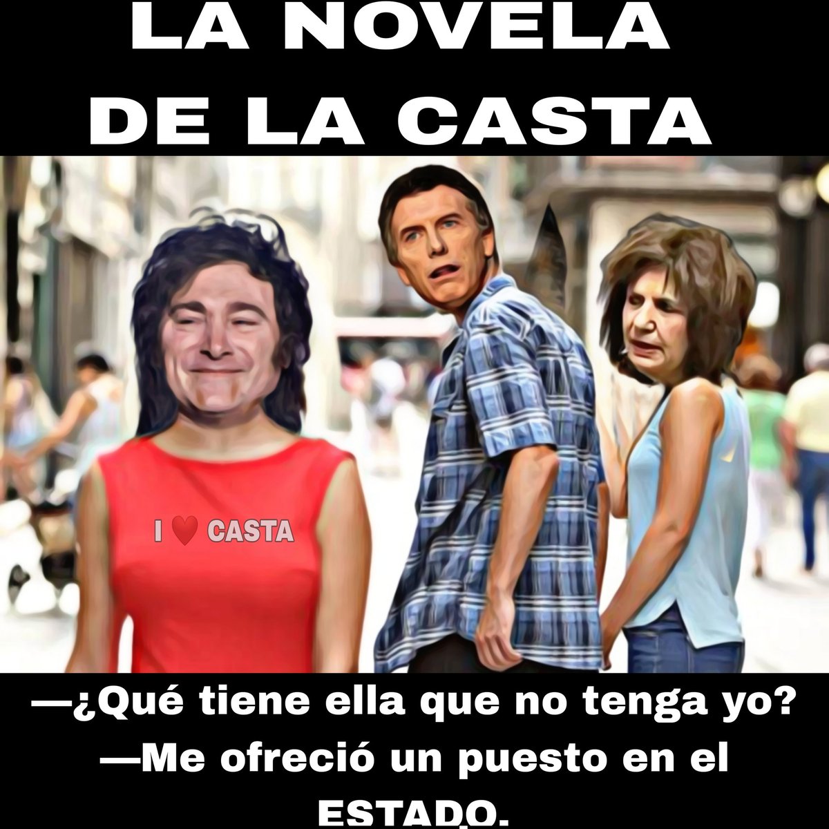 Budijoly's tweet photo. Mily llegó al pueblo atacando a la casta ñoqui y al gato fracasado pero se volvió parte de la casta ñoqui, sedujo al gato fracasado
Ahora el gato traicionó a la ministra pum pum que se encerró a llorar en un bar

Que no te vendan novelas ni salidas fáciles
En octubre #Massa2023 https://t.co/wpdmfdySLX