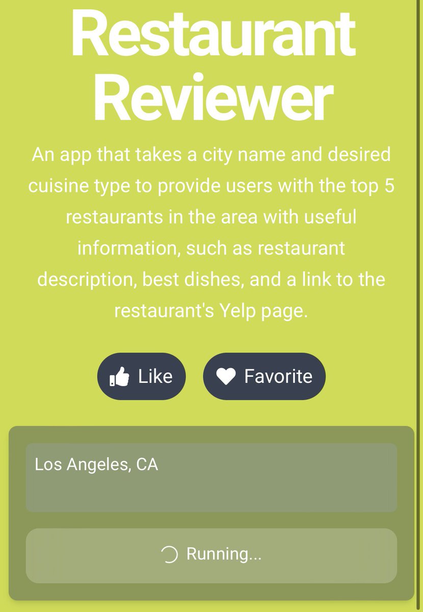 Youbuild_Ai's tweet photo. Craving a culinary adventure in your local city?Introducing the YouBuilder created Restaurant Reviewer 📱 app!

https://t.co/Q52bd6KISb 

Bon appétit! #FoodieFinds #RestaurantReviewer #AI #nobu @Spago_sa https://t.co/BmRlGMi1zi