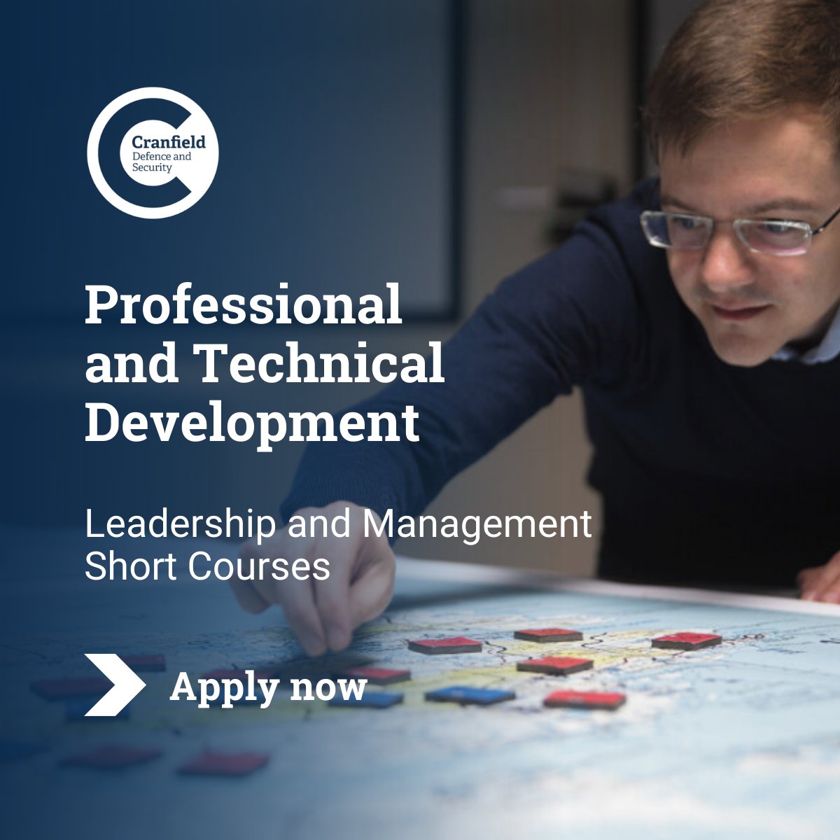 CranfieldDefSec's tweet photo. Enhance your Leadership and Management skills and unlock your true potential in Defence and Security.

Check out some of our short courses:
📱Digital Business Strategy
👑Psychology of Leadership
🗣️Managing Post-Conflict Peace Interventions

Apply now:
https://t.co/Oc0Wo3nVpl https://t.co/ddgv1J0nG7