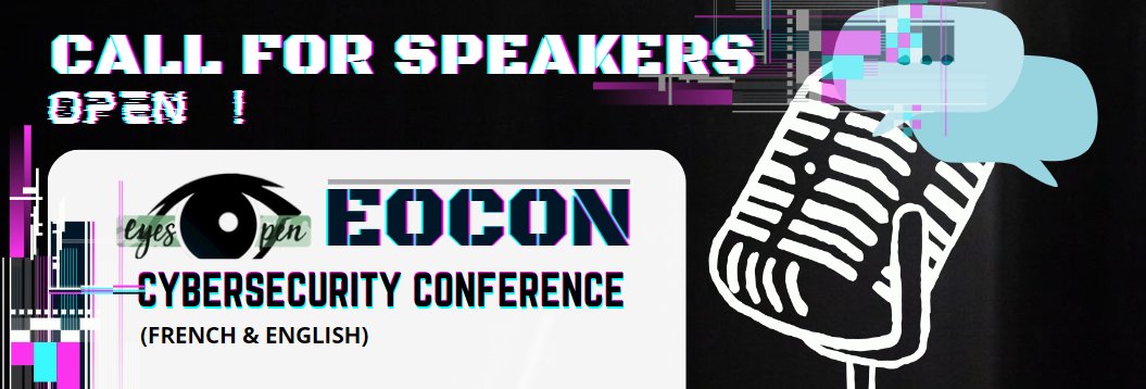 🔥 Are you a cybersecurity professional ?
🔥 Do you have an interesting topic, an innovation or an experience to share ?
🔉 Speak up !
🔉 Make your voice heard at the 6th edition of our cybersecurity conference: #EOCON2023

➡️ START here: lnkd.in/eSK77PRR