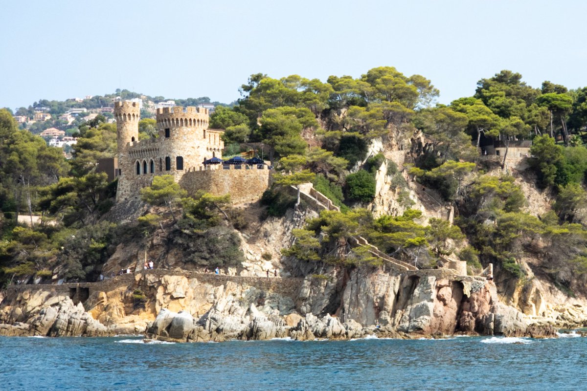A castle by the sea (as seen from the sea). #coast #sea #castle #landscape #seascape #photography #CostaBrava #Catalonia