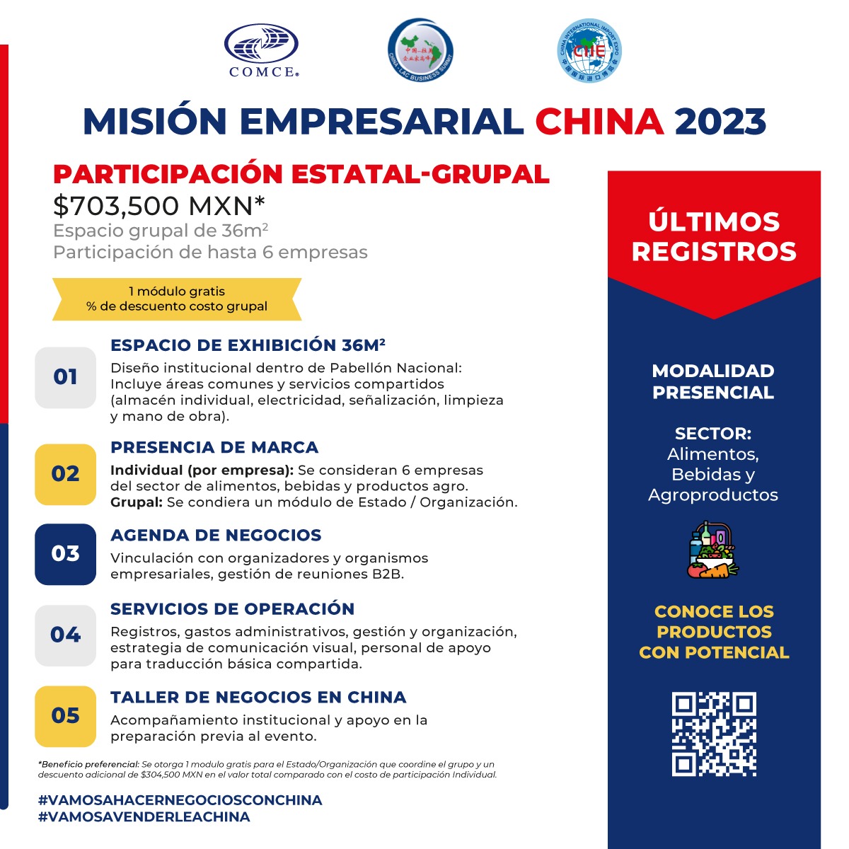 ComceOficial's tweet photo. #VamosAVenderleAChina! Te invitamos a ser parte de la delegación oficial mexicana que participará en la Misión Empresarial China 2023, en el marco de #CIIE y #ChinaLAC 🇨🇳🇲🇽
🗓️ Del 31 de octubre al 12 de noviembre
📩 asiayoceania@comce.org.mx
#VamosAHacerNegociosConChina https://t.co/GGjsb54TFW