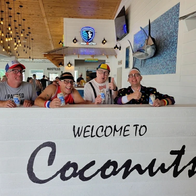 TheRetroNerds's tweet photo. The RetroNerds are at Coconuts Caribbean Beach Bar &amp; Grill this Friday, Aug 25 and Saturday,  Aug 26. Music at 6pm. Bee's Knees Brewing Company https://t.co/FHpjlBXWew