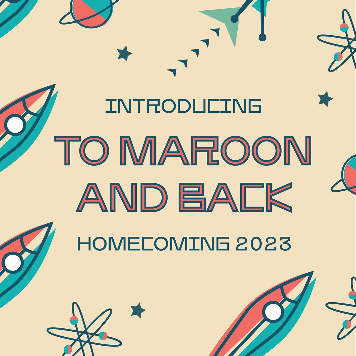 The countdown is over! We are ready to blast off for a new adventure: To Maroon and Back🚀✨

The homecoming packet and royalty packet are now available for viewing in our bio and on BearLink!