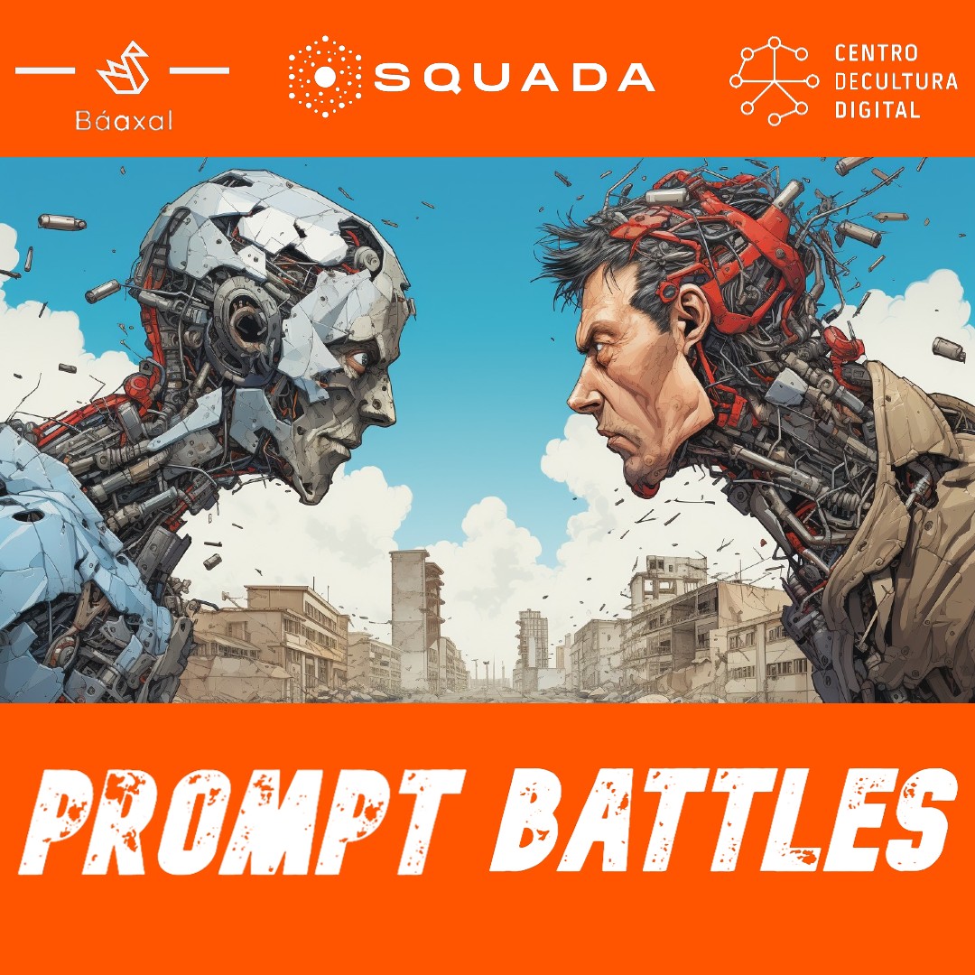 🎨🤖 ¡Desafío artístico del futuro! Inscríbete a #PromptBattles, el épico torneo donde se fusionan la creatividad y la innovación utilizando Inteligencia Artificial. ¡Prepárate para una revolución en el arte! #ArteIA #torneoIA #ArtSports 

Registro: squada.io/eventos
