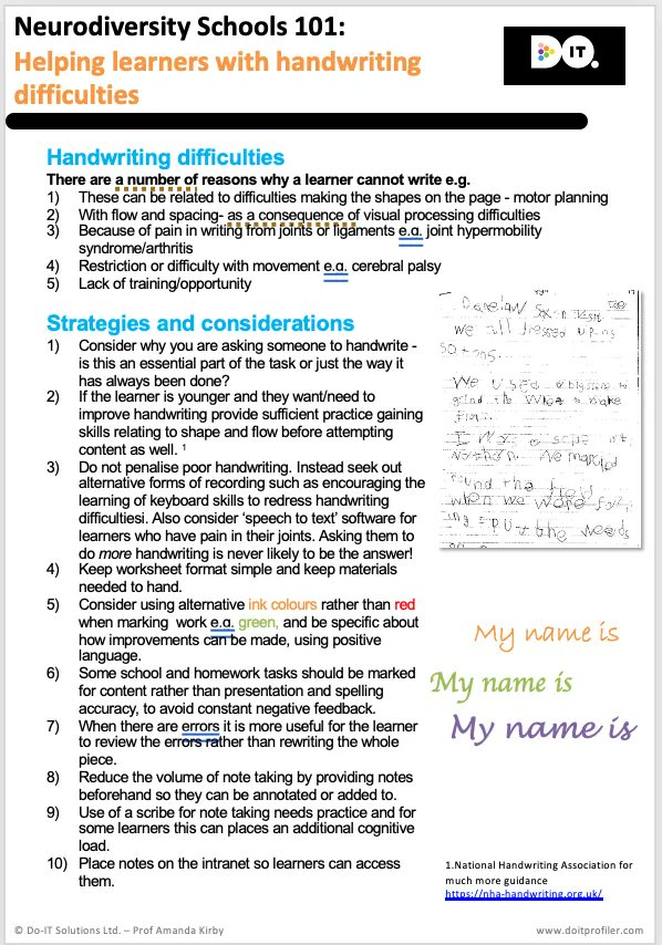 ImtaBrendan's tweet photo. Developmental coordination disorder (DCD) also known as Dyspraxia is a lifelong condition that makes it hard to learn motor skills and coordination. It's not a learning disorder, but it can impact learning.  Handwriting can be an issue and here are some strategies that might help https://t.co/3e2LQl24je