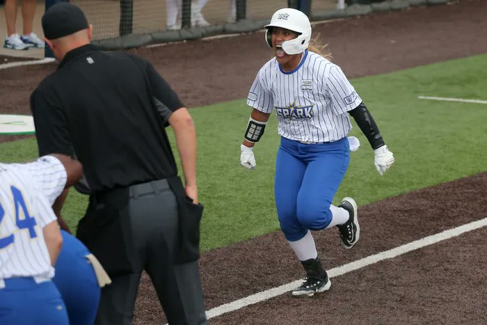 Our girl @leilua18 spent her summer doing BIG things playing for @okcityspark in the @wprofastpitch! 🤠💥 📰: utamavs.us/leiluawpf #BuckEm🐎