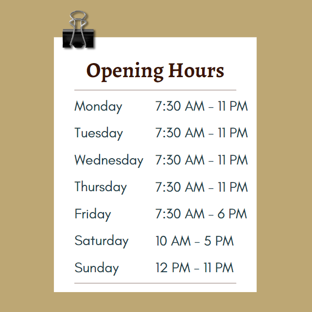 FYI re: Library &amp; TRC fall semester hours! 🙂