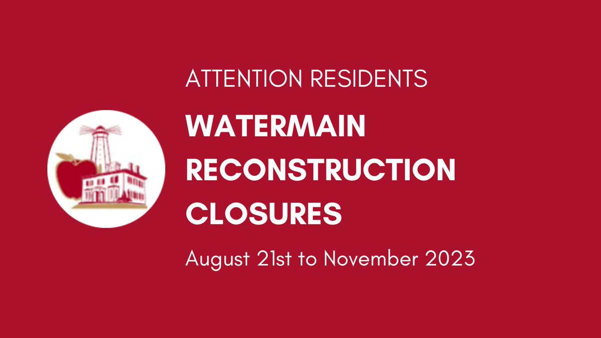 WATERMAIN RECONSTRUCTION 🚧

Residents are advised construction will begin shortly on the Main Street Watermain. For full details on the project and upcoming closures, please visit our website ➡️ bit.ly/3EMAndK

#BrightonON