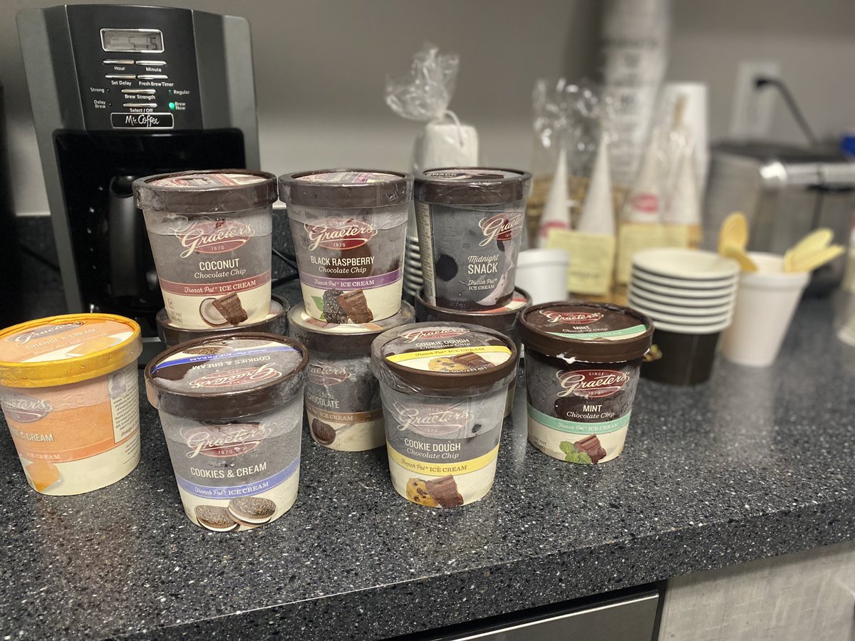 Someone is hoping to get the Best Boss Award this year! But wait, she already is every year! Thank you <a href="/StacyTapke/">Stacy Tapke</a>   She knows how to spoil us on these hot days! ☀️