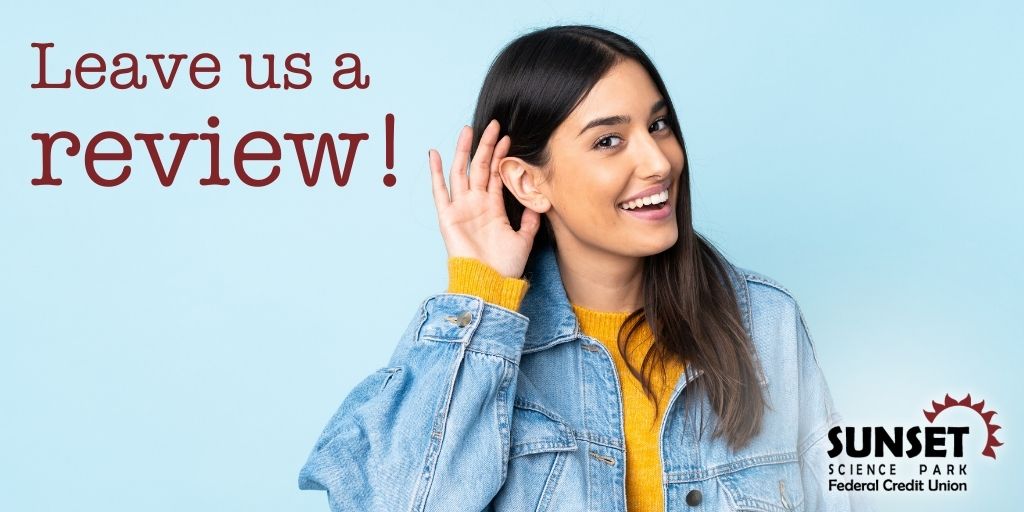 SunsetCU's tweet image. Your feedback matters to us! 🌟💬 Share your experience as a Sunset Science Park FCU member on Google, Yelp, or our Facebook page, and let us know how we're doing. 📝

Facebook: bit.ly/3ObYI4m
Google: bit.ly/44LInZo
Yelp: bit.ly/44LIofU

#SimpleToSwitch