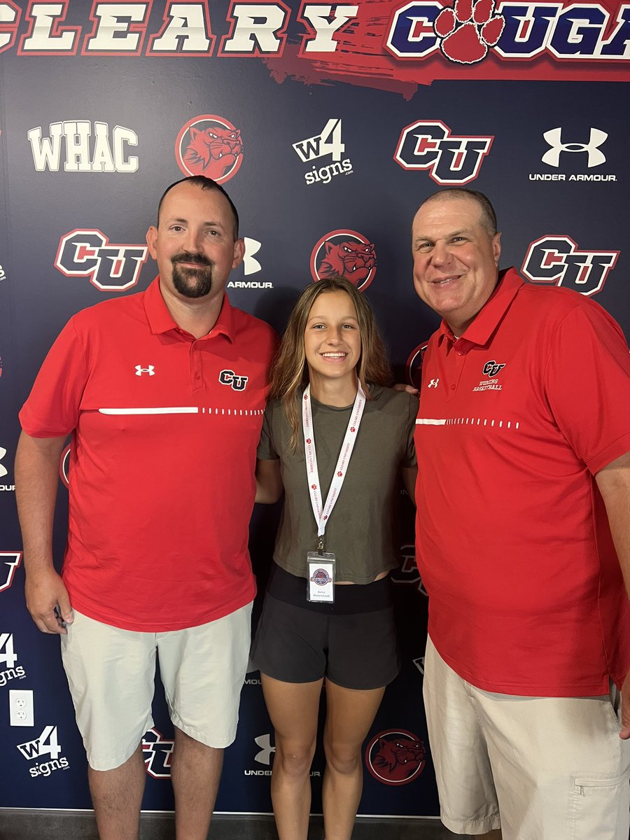 After a great campus tour I am super grateful to have received an offer to play basketball at Cleary University! Thank you <a href="/KevinMondro/">Kevin Mondro</a> and <a href="/Coach_Jerry_W/">Jerry Wallace</a>!! <a href="/ClearyUWBB/">Cleary University Women's Basketball</a> <a href="/ROGBasketball/">ROGB</a> <a href="/PR1DE2024BBall/">PR1DE Basketball</a>