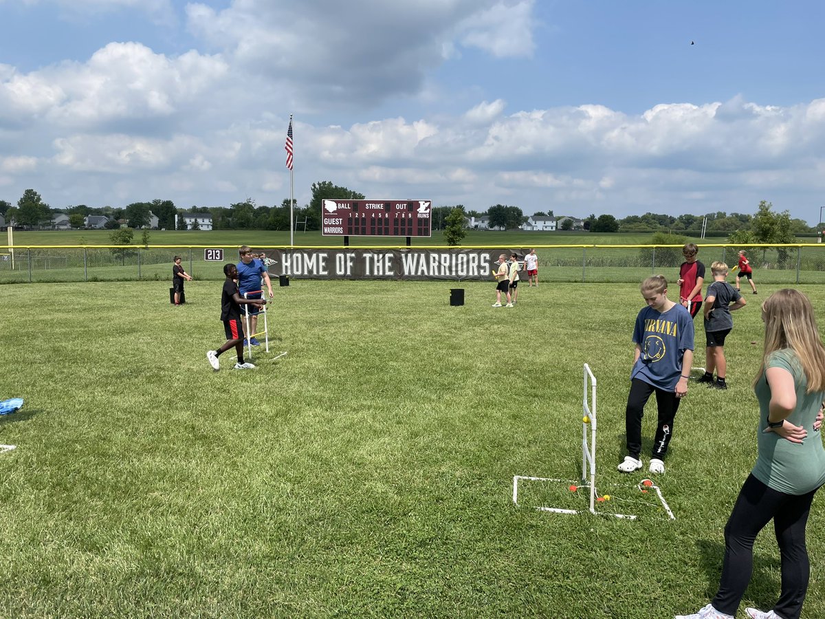 Yard games in PE today!