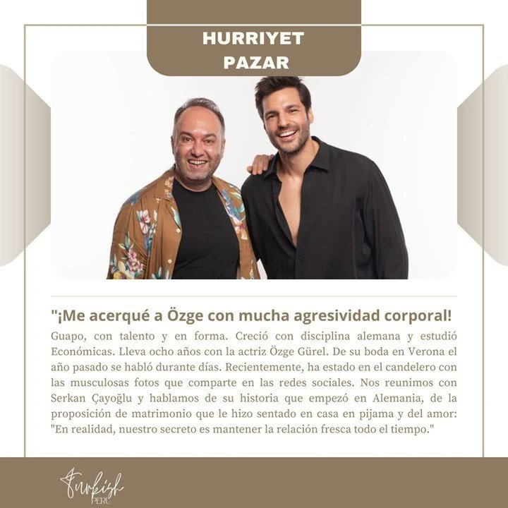 portaldizispr's tweet photo. 📌 Entrevista traducida al español de @serkancayoglu para el periodico @hurriyethaftasonu
 
🎙️Entrevistado por @hakangence

#serkançayoğlu #ozser #kirazmevsimi #ayazdincer #börüdizi #kayaülgen #halkadizi #cihangirtepeli #yenihayat #ademşahin #aaahhbelinda #turkishseries https://t.co/A6s6Q2SmF0