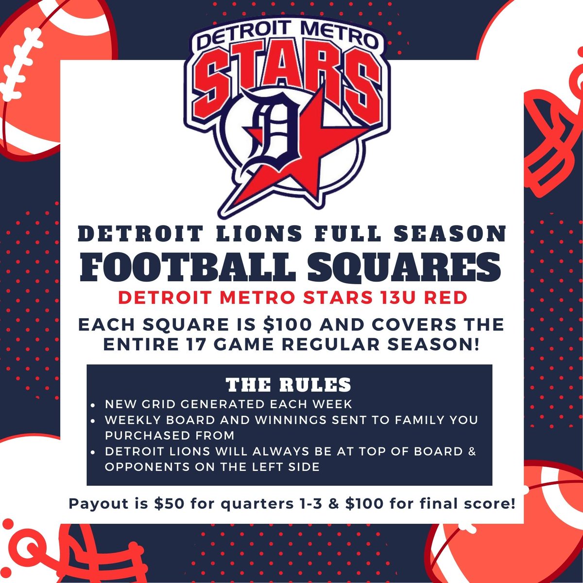 Detroit Metro Stars 13U Red 2024 tweet media