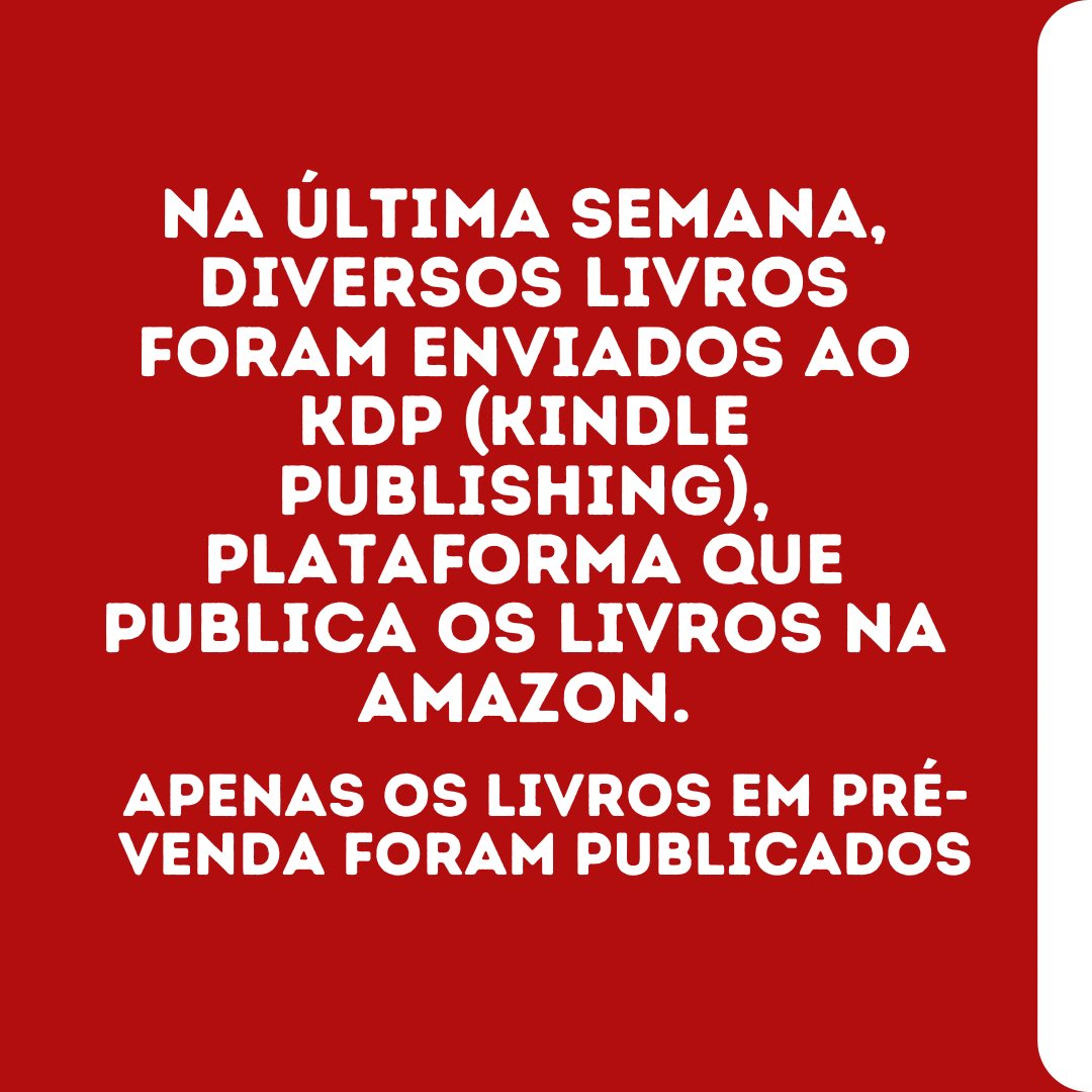 cafecombossa's tweet photo. Oi @amazonhelp @amazonbrasil @brkindle, nós autores, queremos saber por que vocês não estão liberando os livros dos autores no KDP! Exigimos um posicionamento e uma solução imediata dessa situação! https://t.co/KwRvQNztYx