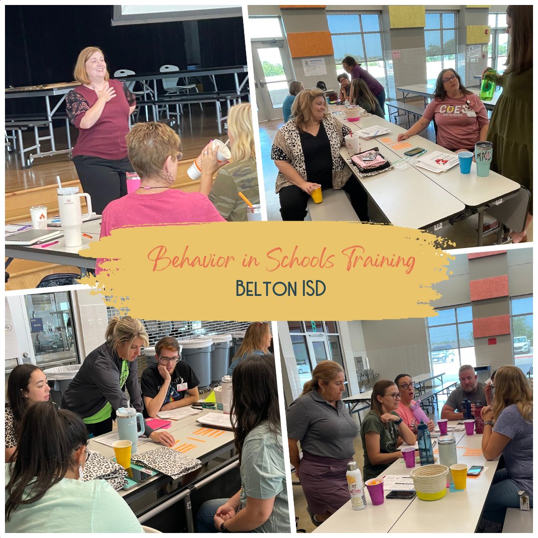 EmergentTree's tweet photo. Our Behavior in Schools training with the @BeltonISD staff was excellent! 

We focused on the science of behavior and helped the team understand the functions and the why behind students’ behavior.

#BeltonISD #behaviorsupports #BehaviorInSchools https://t.co/eWfmFmEanE
