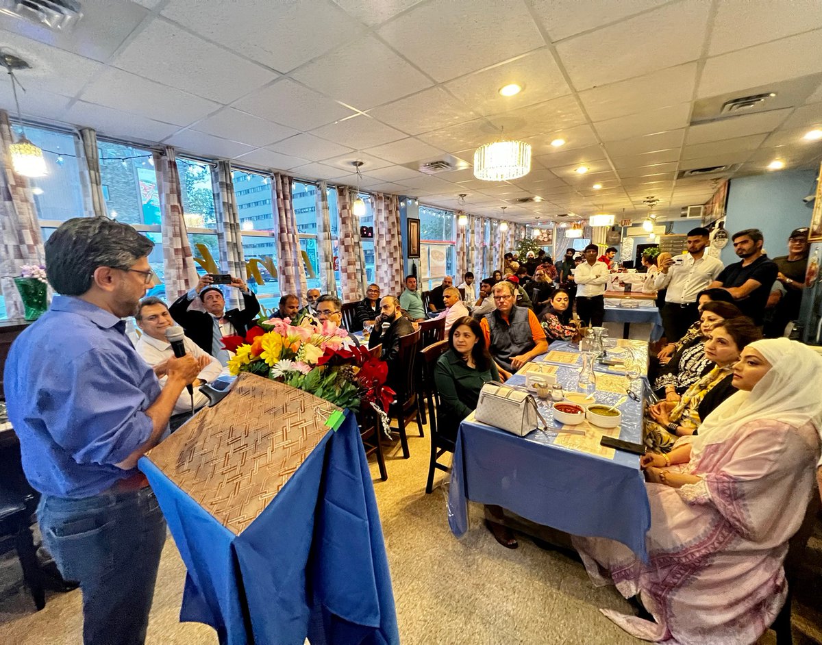 YasirNaqviCDN's tweet photo. What a fantastic event last night in Sudbury — thanks to @tayyabbutt &amp; Glenn Thibeault for helping organize!

To restore the promise of Ontario, we must champion Northern Ontario.

I can’t wait for more gatherings like this one! https://t.co/7J5YV7dW4F