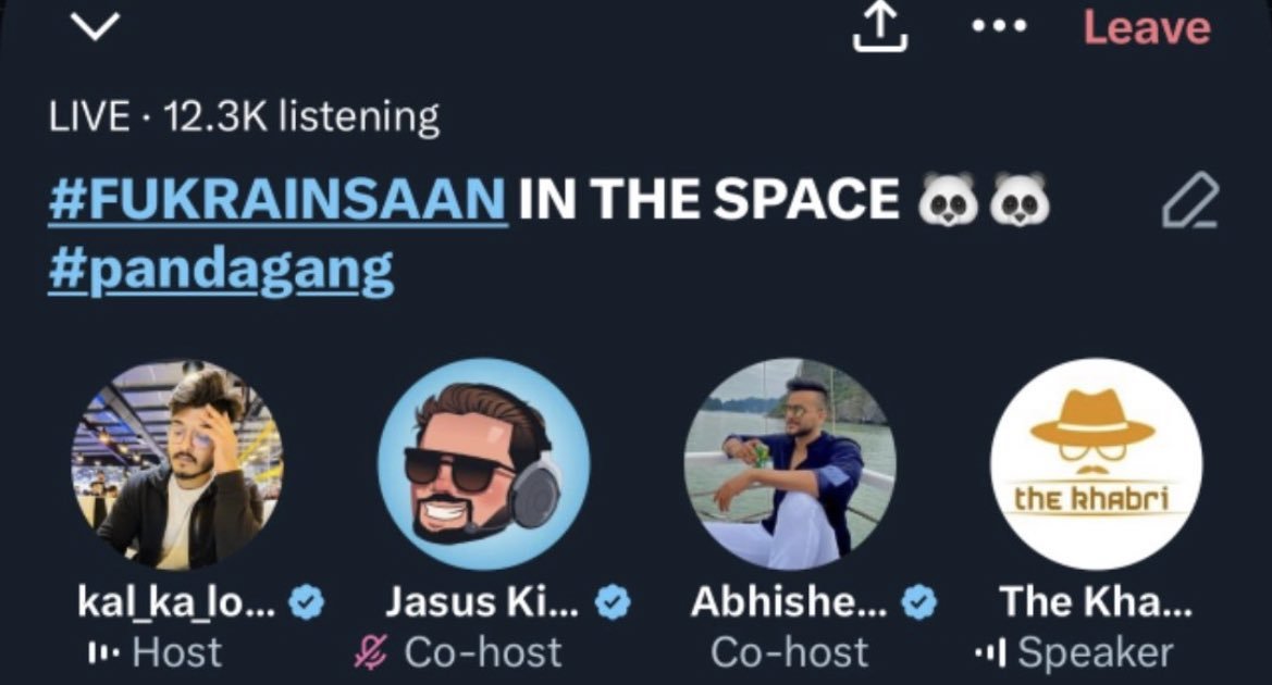 BollySpy's tweet photo. OMG! #AbhishekMalhan surpasses #KaranKundrra's Twitter Space record with a peak of 12.3K+ listeners. He now holds the highest Twitter Space listenership for any reality show contestant, breaking the previous record of 11.8K+ listeners by Karan Kundrra. https://t.co/79tEtWg1wj