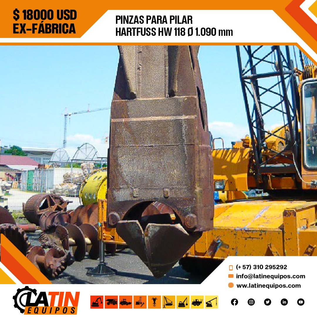 - Tijera accionado por dos cuerdas.
- Cplt. con 2 suspensiones de cadena.
- Buen estado ☑️

➡️ Precio USD18000

#ingeniería #construcción #civil #proyectos #venta #productosdesegunda #latinequipos