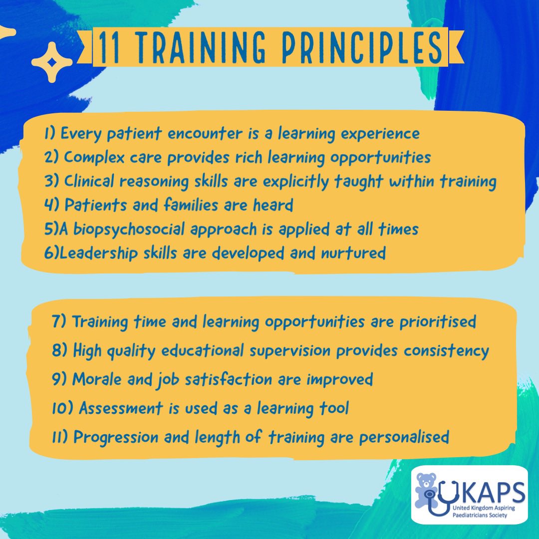 UKAPStweets's tweet image. The new Progress+ @RCPCHtweets curriculum  has 11 Training Principles listed below✨

Find out more about the curriculum by clicking the link below. 

rcpch.ac.uk/news-events/ne…

#progressplus #rcpch #choosepaediatrics
