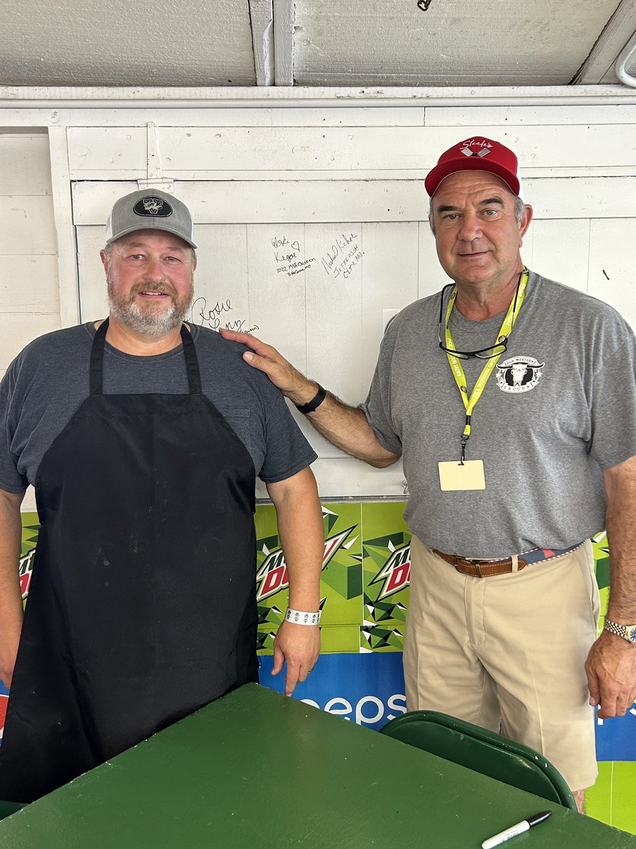 The best breakfast at the <a href="/MoStateFair/">Missouri State Fair</a> is at Lefty’s, hands down.

Morgan County Presiding Commissioner Tony Stephens has run Lefty’s for the last 23 years, and I was honored that he asked me to sign his “Wall of Fame” at this iconic State Fair staple. @ClaudiaLKehoe and I are
