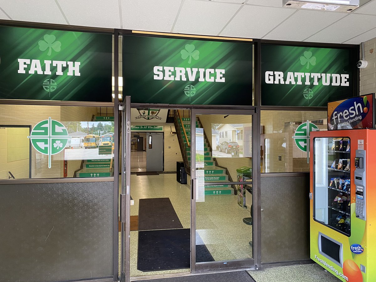 MarketingScotus's tweet photo. Over the summer Scotus Entrepreneurship and Marketing classes were able to help with the branding of Scotus. The classes donated these graphics with the proceeds from the Scotus garage sale last spring. #gorocks ☘️ https://t.co/AK07v7Bz5Q