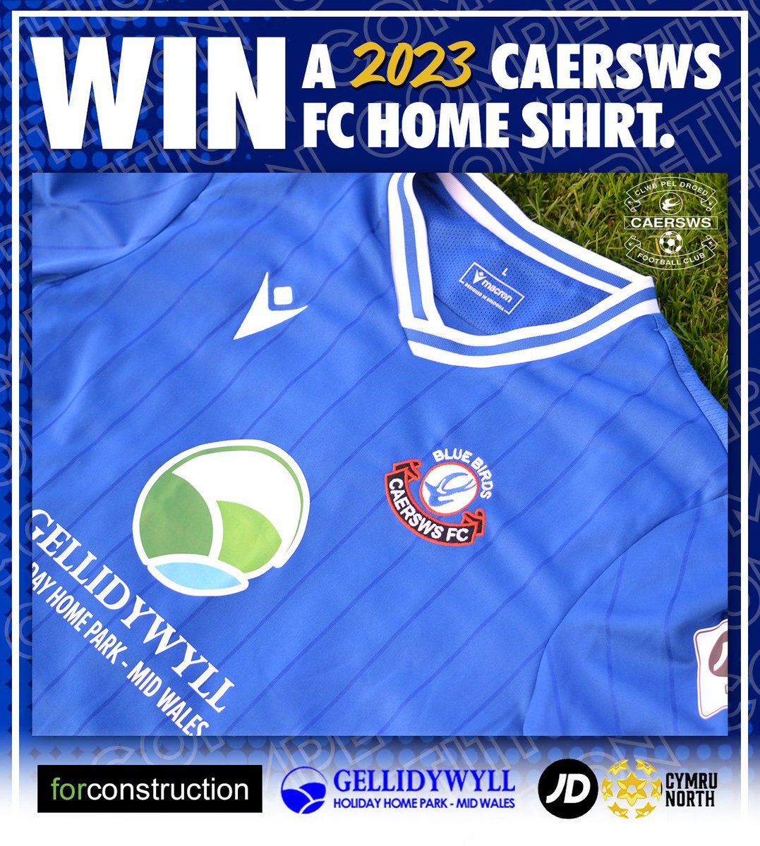 That’s right, we are giving away a 2023 Caersws FC home shirt to one lucky winner, and all you need to do is (1) like this post, (2) retweet this post and (3) follow @caerswsfc. We’ll pick a winner on 26/08/2023 at random and be in touch with all the details. #win #bluebirds