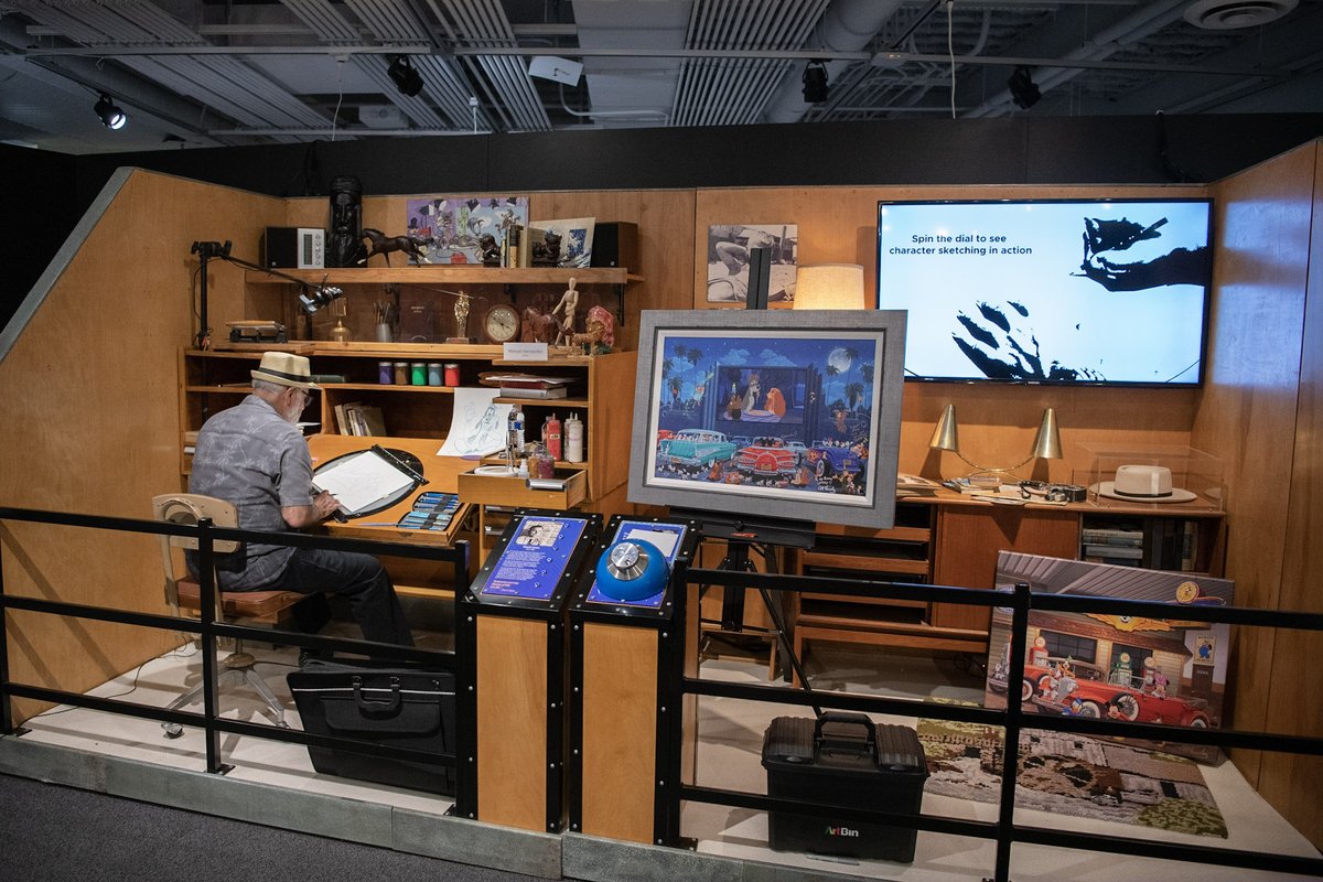ComicConMuseum's tweet photo. Before heading #backtoschool, check out the Museum’s #Animation Academy exhibit! Create your own stop motion short or be the⭐yourself w/ #photoopps in animated sets & green screen backdrops! “Enroll” before the exhibit leaves on Sept. 10. 🎟: https://t.co/GQgneqZjg0. © 2023 SDCC https://t.co/6LTIQ5IDGX