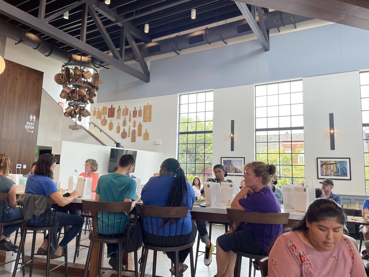 kathrynmeath's tweet photo. Outstanding school & community lunch hosted by @PrincipalWunder and #CCB34 at Groundworks. Grateful to be invited to share in the fun and food. #CLNLive5 https://t.co/ykCUf8FOtw