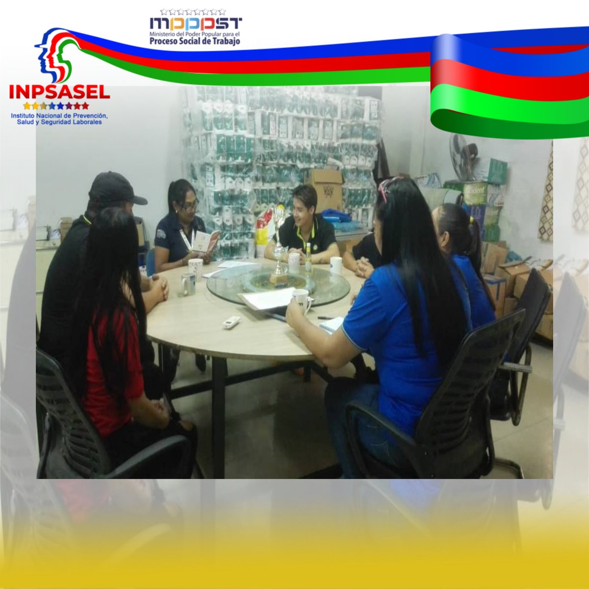 En la Geresat Monagas y Delta Amacuro se realizó Taller de CSSL. Empresa GMO. Rif-J 501323860 Facilitador Beda Bogarin 6 trabajadores impactados. Enmarcado al Plan Diligente a la clase obrera trabajadora.
<a href="/NicolasMaduro/">Nicolás Maduro</a> 
<a href="/torrealbaf/">Francisco Torrealba</a> 
<a href="/rusbelrondon/">@rusbelrondon</a> 
<a href="/Inpsasel_vzla/">Inpsasel_vzla</a> 
<a href="/MinTrabajoVE/">Ministerio del PP para el Proceso Socia de Trabajo</a>