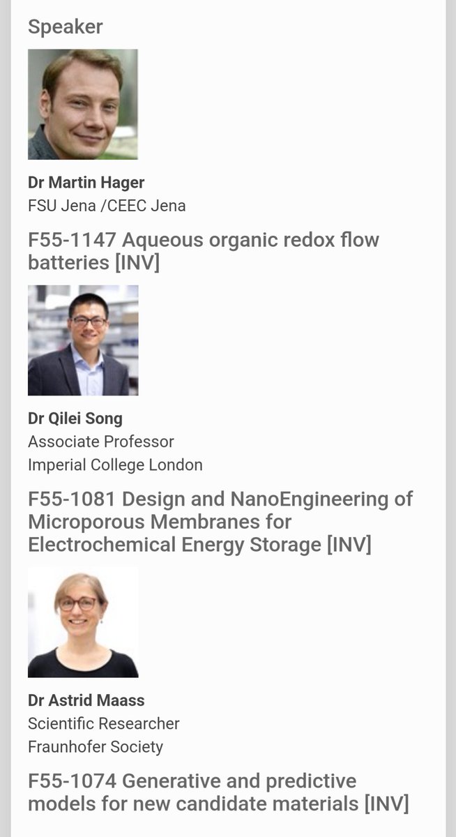 Join us tomorrow PM for a special session on redox flow batteries at #IUPACCHAINS2023! Looking forward to exciting presentations (@QileiSong, Martin Hager, Astrid Maaß), and connecting with the energy-storage community. Thanks to co-organizers @EvanWenboZhao and Peter Fischer