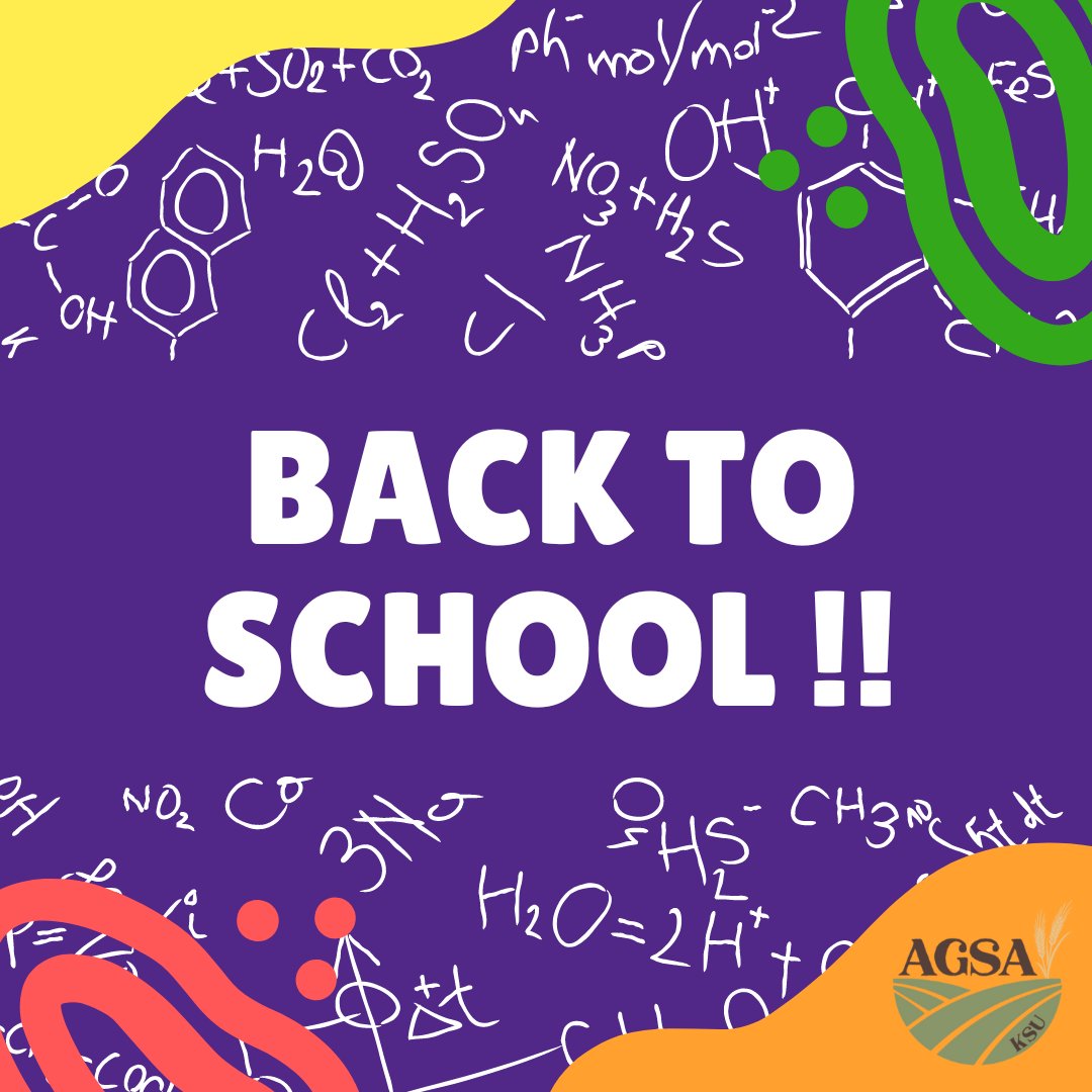 agsaksu's tweet photo. Back to grad school for agronomy students at K-State!!!
Stay tuned for AGSA meetings, events, and other scheduled activities 💜🎯📊
#kstate #BackToGradSchool #Agronomy #kstategradschool https://t.co/iRQgVfiHGd